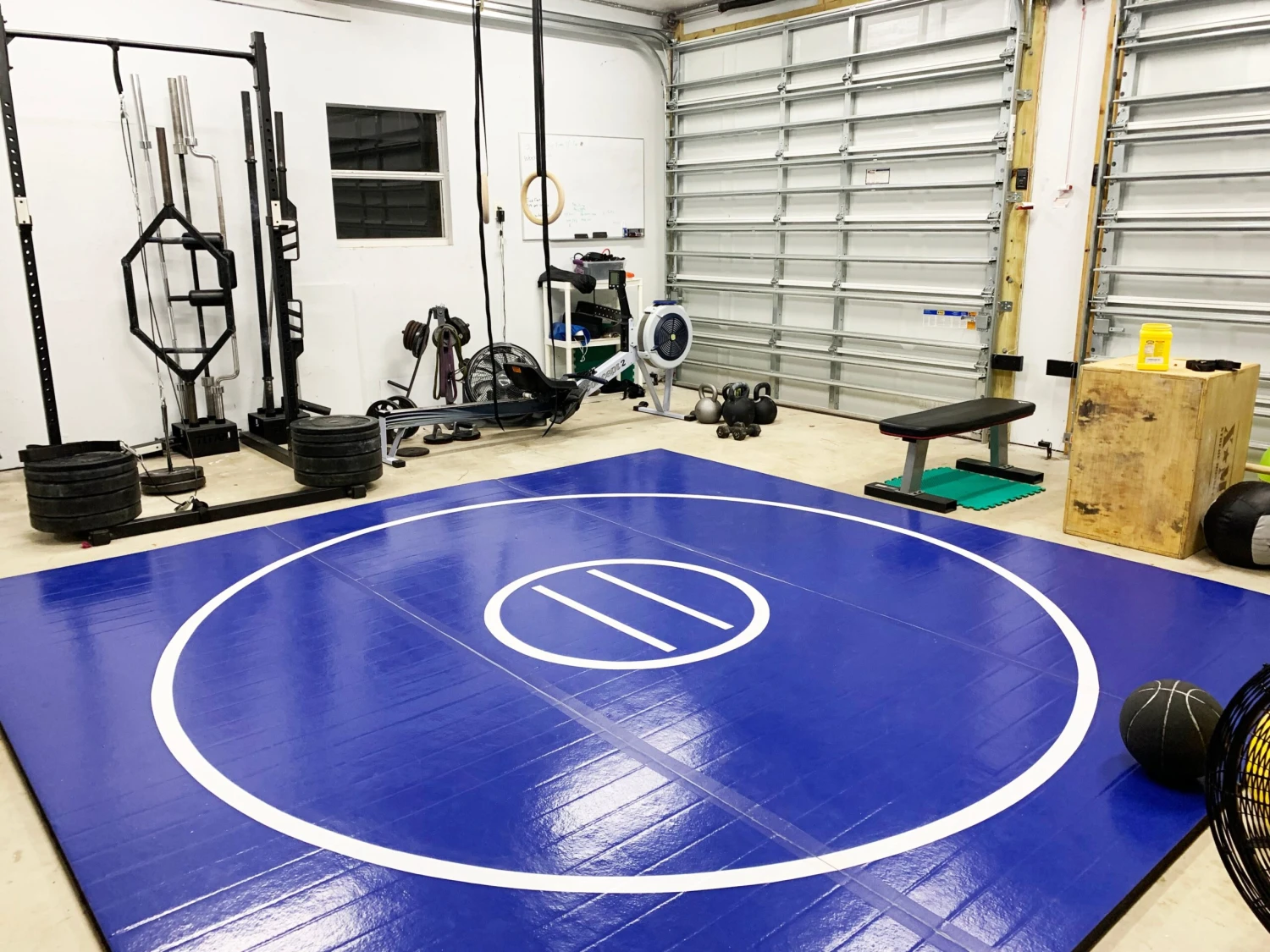 AK Athletic Equipment 14' X 14' X 1 3/8" Roll Up Wrestling Mat 1 AK Athletic Equipment 14' X 14' X 1 3/8" Roll Up Wrestling Mat