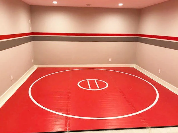 AK Athletic Equipment 15' X 15' X 1 3/8" Roll-Up Wrestling Mat 1 AK Athletic Equipment 15' X 15' X 1 3/8" Roll-Up Wrestling Mat