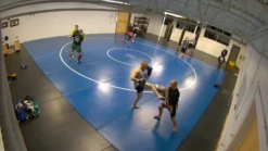 AK Athletic Equipment 38' X 38' X 1 3/8" Roll-Up Wrestling Mat