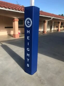 AK Athletic Equipment 4' Tall Four Sided Column Pad, 7" Side Width -Total Fitness Shop 32253 51e3eb76 d903 4867 ba23 d86e2686a5cf