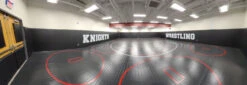 AK Athletic Equipment 42' X 42' X 1 3/8" Roll-Up Wrestling Mat -Total Fitness Shop 34951 1